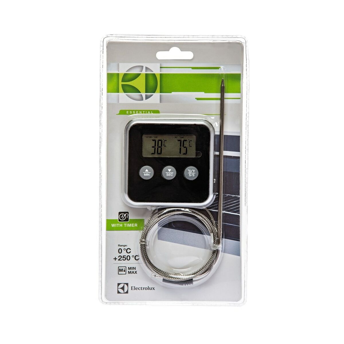 Thermomètre à viande Electrolux E4KTD001 Silicone Acier inoxydable 8 x 8 x 32 cm