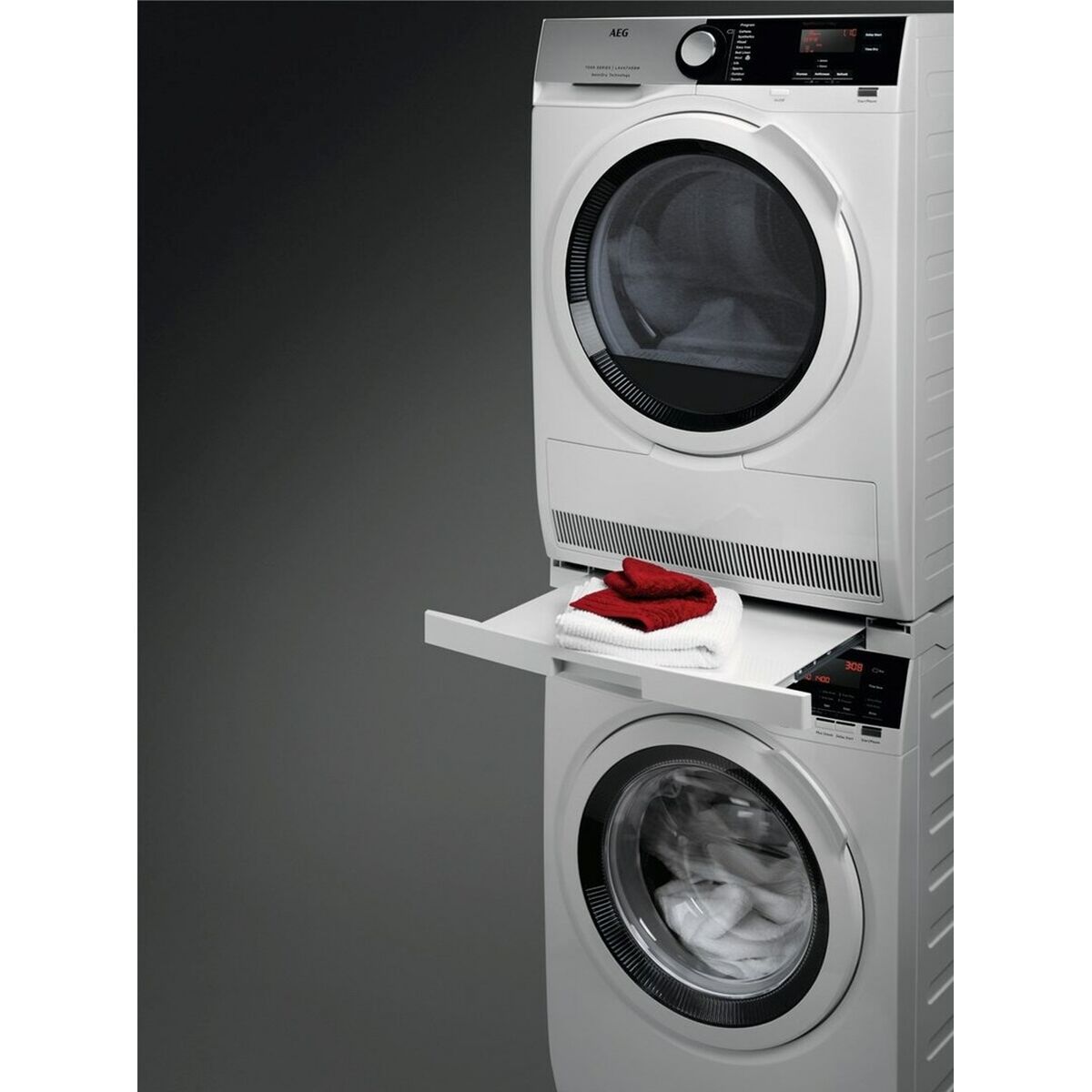 Image secondaire de Kit union lave-linge et sèche-linge AEG A1WYHSK2 61 cm