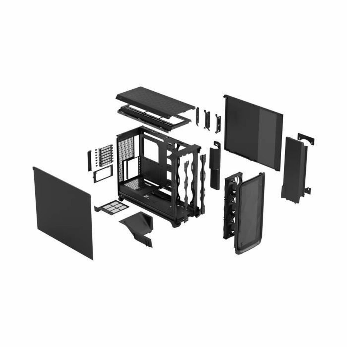 Afbeeldingen van ATX Semi-tower Box Fractal Black