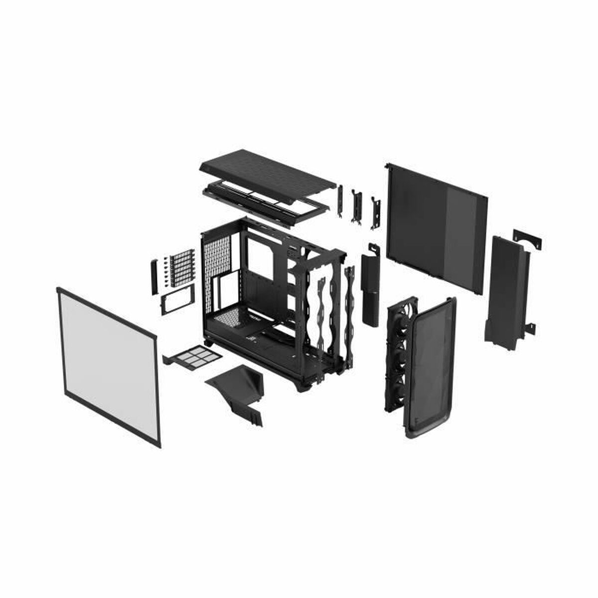Afbeeldingen van ATX Semi-tower Box Fractal Black