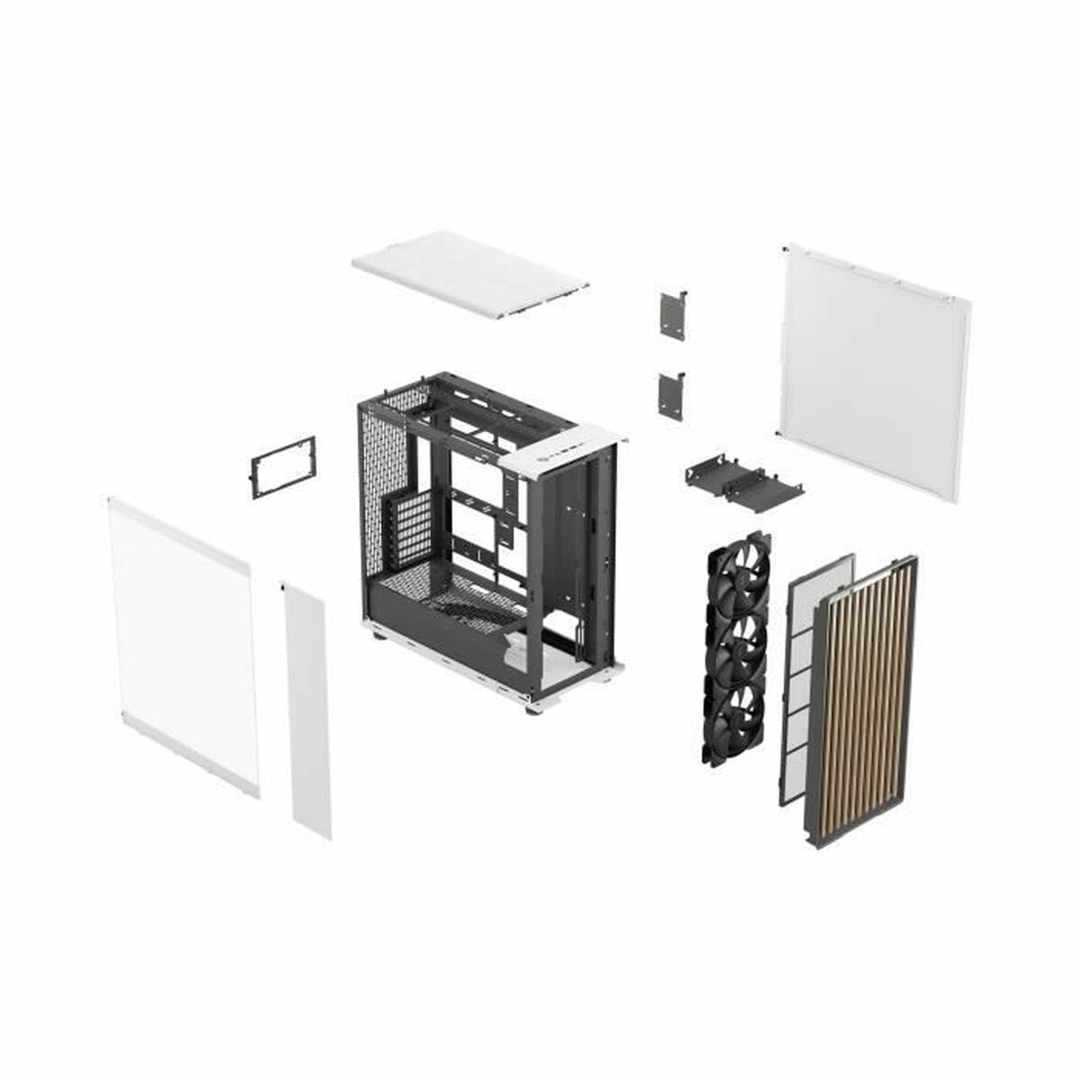 Afbeeldingen van ATX Semi-tower Box Fractal White