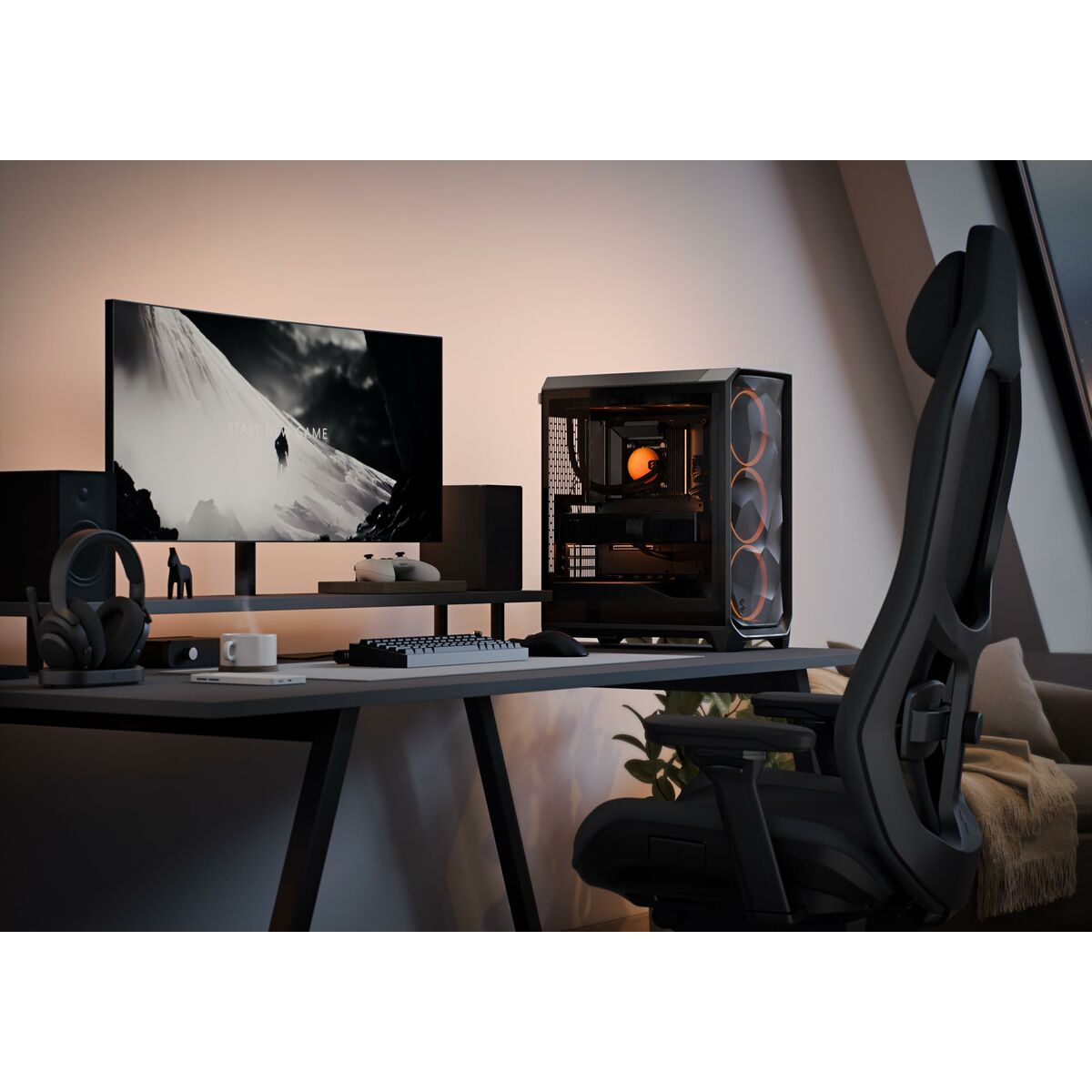Picture of ATX Semi-tower Box Fractal Design FD-C-MES3A-06 Black
