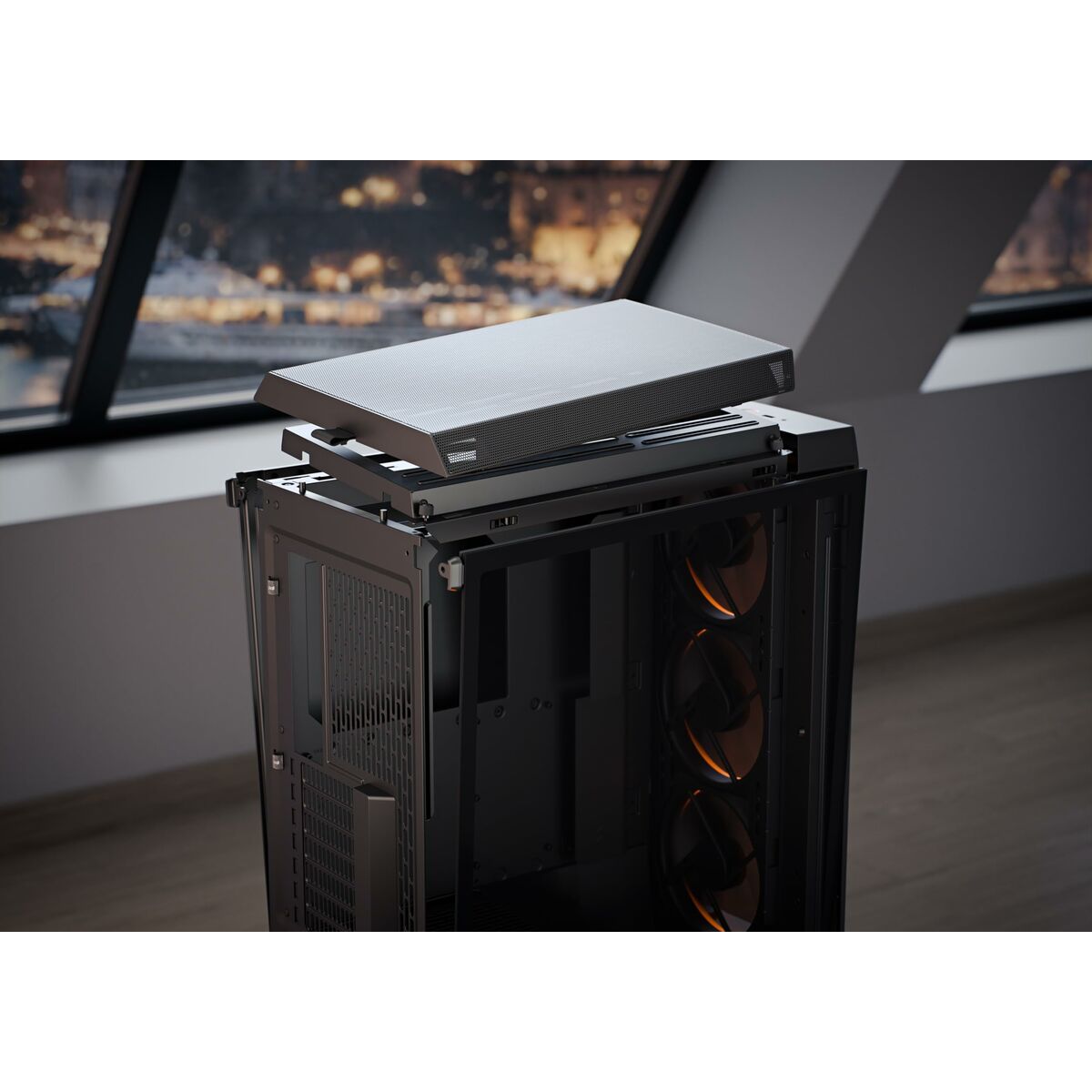 Picture of ATX Semi-tower Box Fractal Design FD-C-MES3A-06 Black