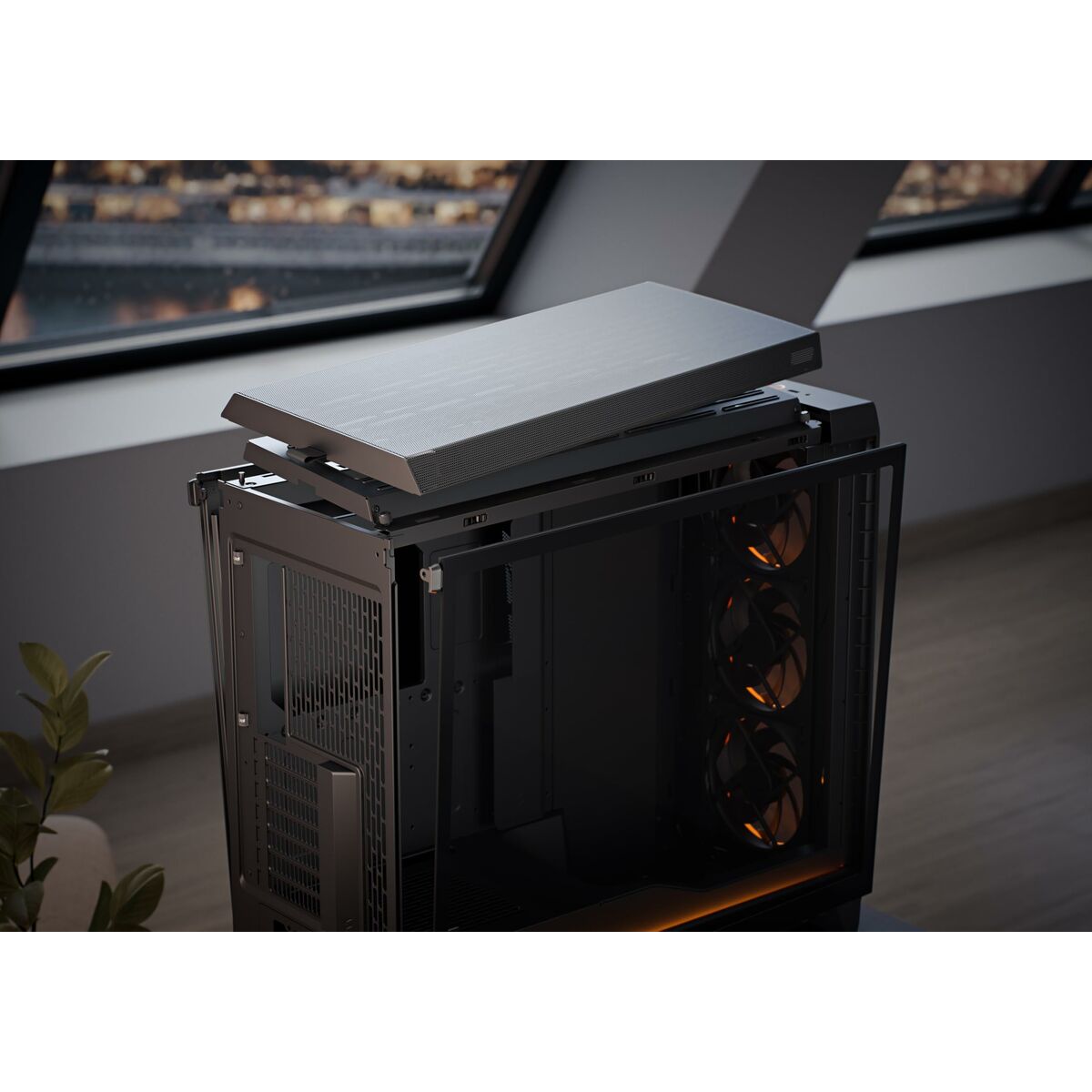 Picture of ATX Semi-tower Box Fractal Design FD-C-MES3X-04 Black