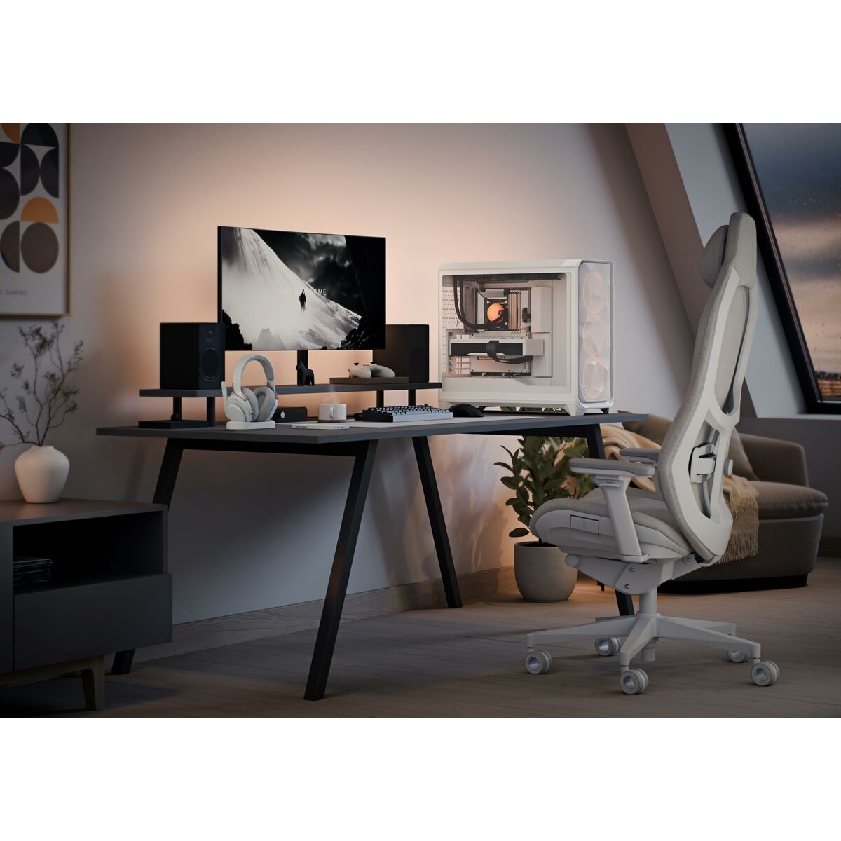 Picture of ATX Semi-tower Box Fractal Design FD-C-MES3X-06 White