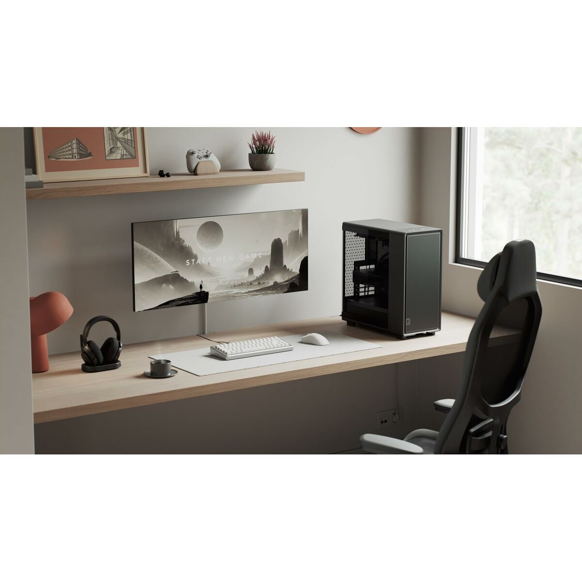 Picture of ATX Semi-tower Box Fractal Design FD-C-EPO1A-02 Black