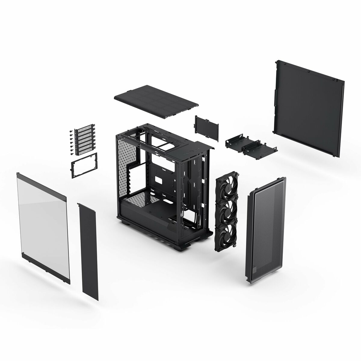 Picture of ATX Semi-tower Box Fractal Design FD-C-EPO1A-02 Black