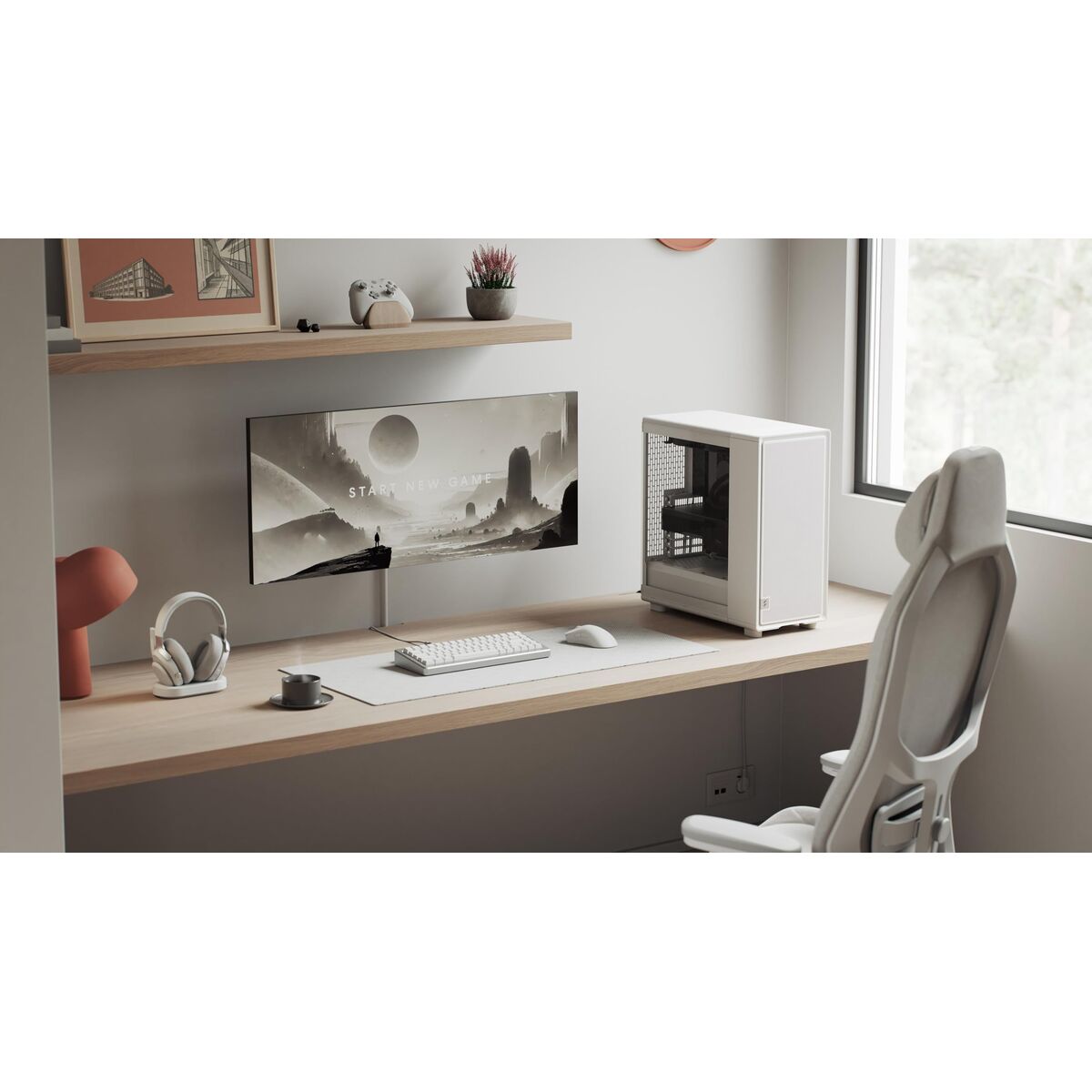 Obrazek ATX Semi-tower Box Fractal FD-C-EPO1A-03 White