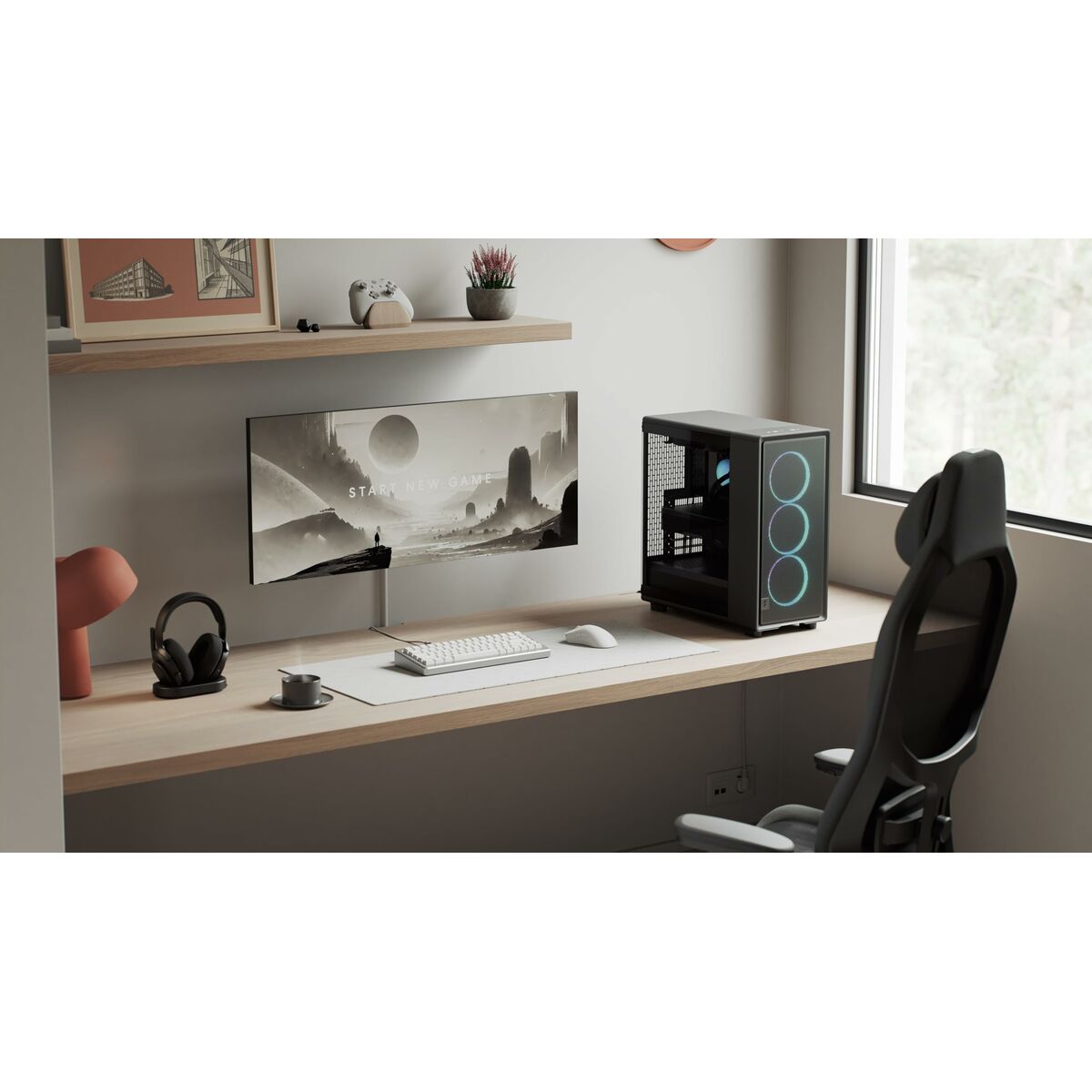 Picture of ATX Semi-tower Box Fractal Design FD-C-EPO1A-04 Black