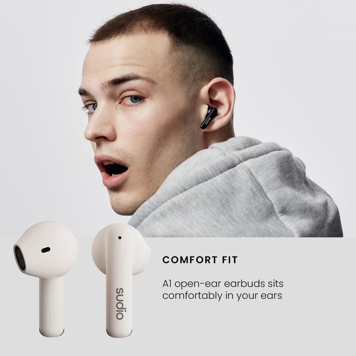 Bild von Bluetooth in Ear Headset Sudio A1 True Wireless Weiß