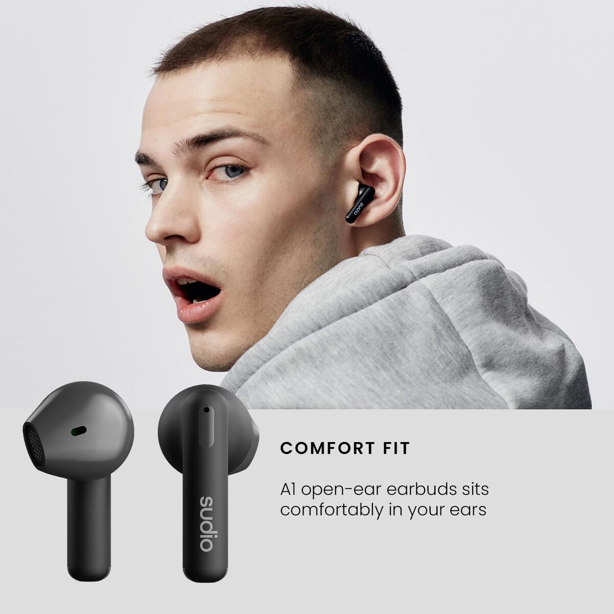 Bild von Bluetooth in Ear Headset Sudio A1 True Wireless Schwarz