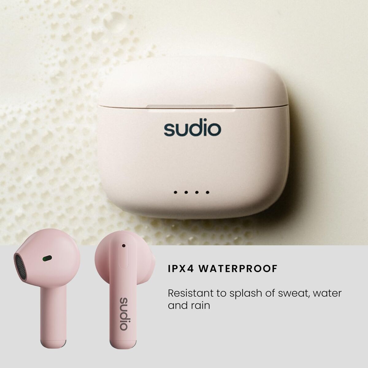 Bild von Bluetooth in Ear Headset Sudio A1 True Wireless Rosa