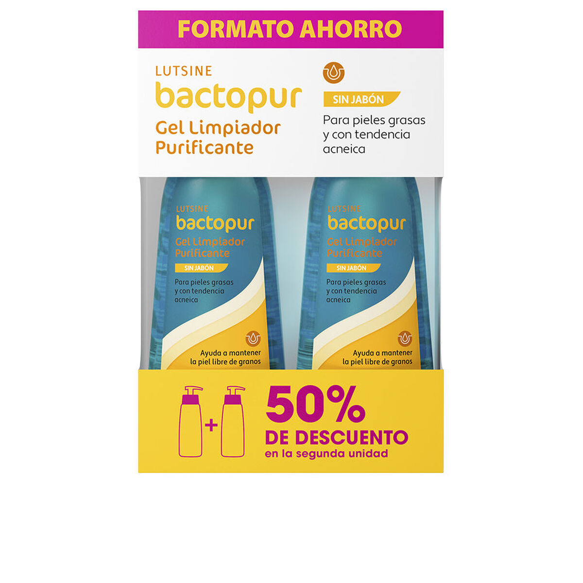 Gezichtsreinigingsgel Lutsine BACTOPUR 200 ml Zuiverend