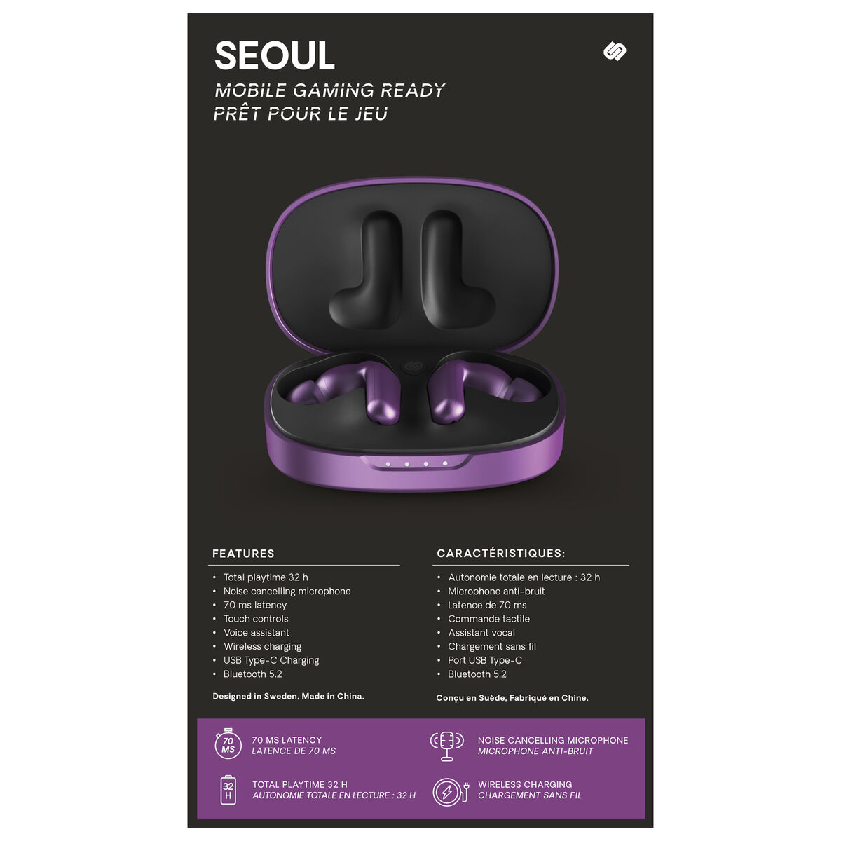 Headphones Urbanista 1036442 Purple