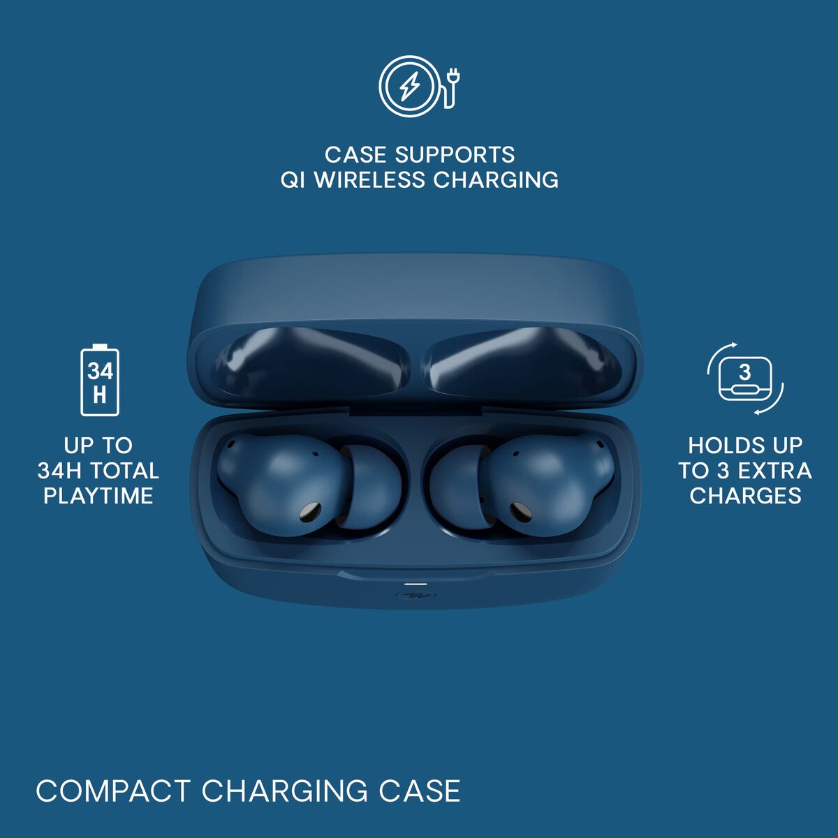 In-ear Bluetooth Headphones Urbanista Atlanta Blue