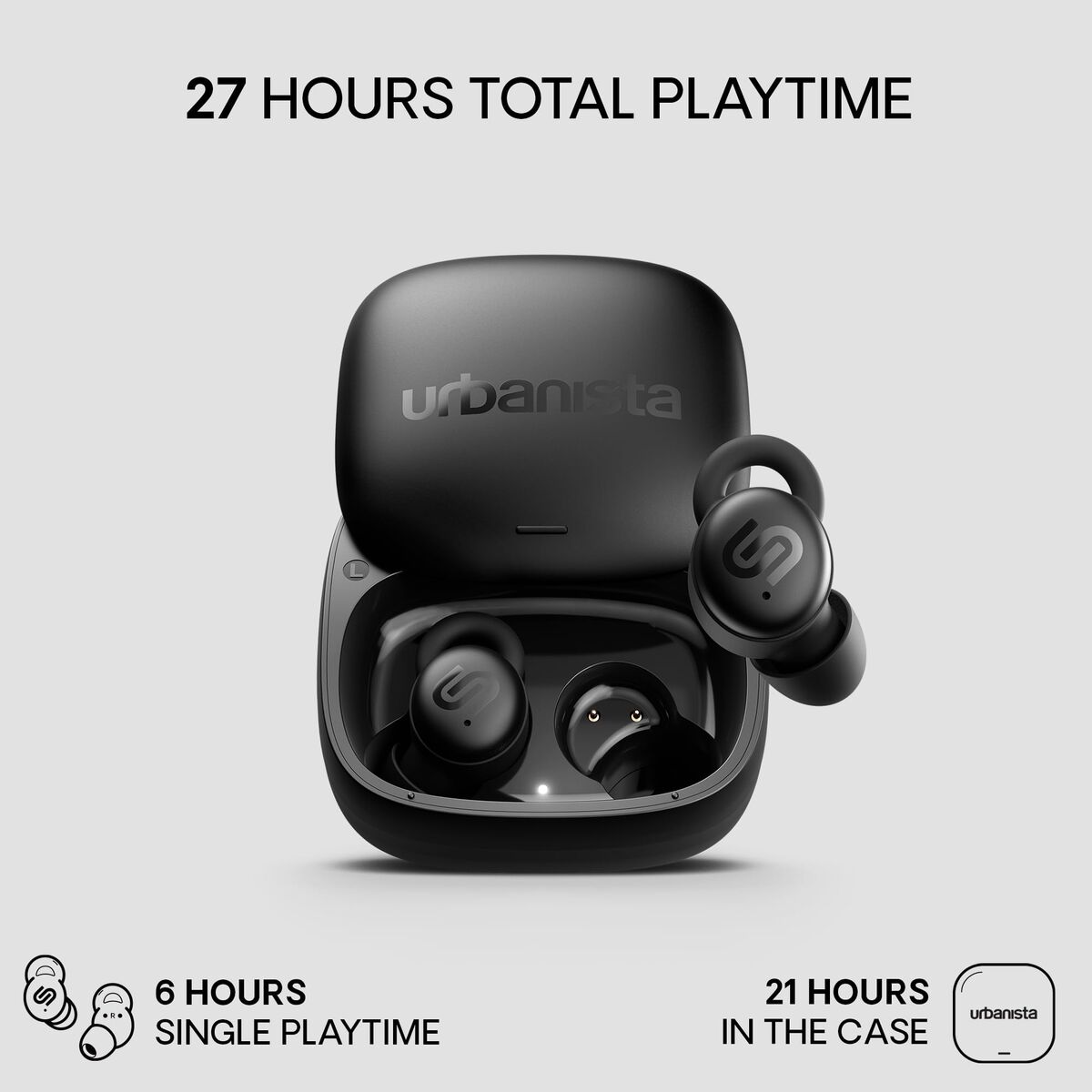 Picture of Wireless Earphones with Charging Case Urbanista Porto Black