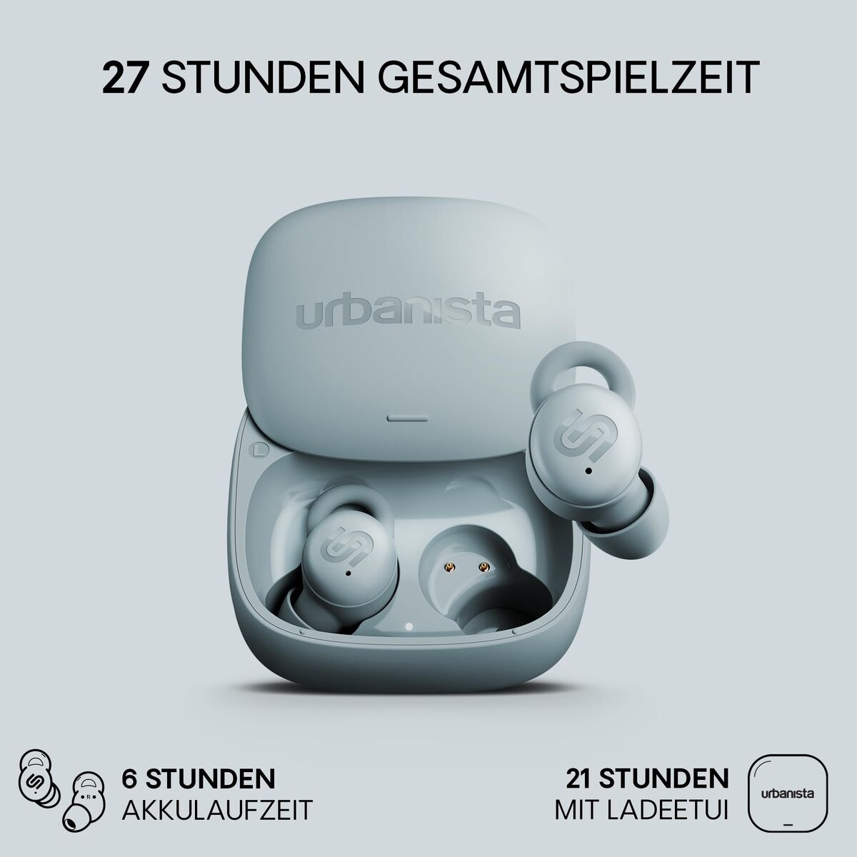 Picture of Wireless Earphones with Charging Case Urbanista Porto Blue