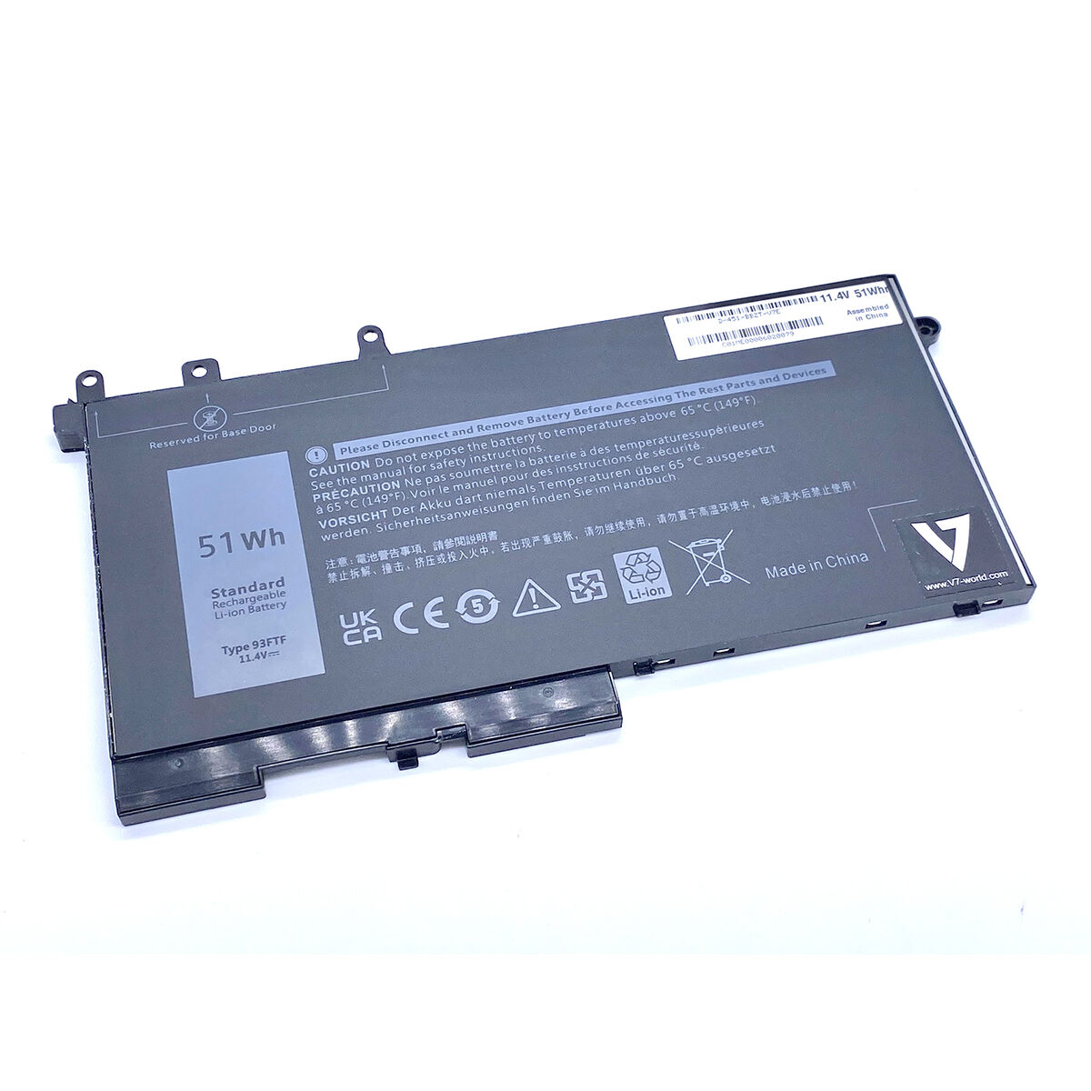 Batterie pour Ordinateur Portable V7 D-451-BBZT-V7E 5254 mAh