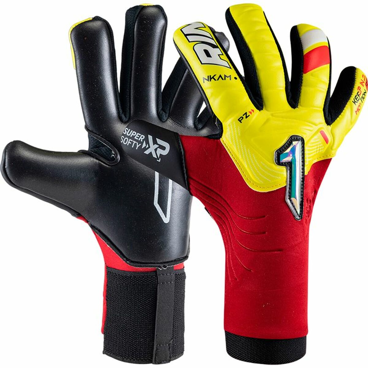 Keeperhandschoenen Rinat Nkam Semi Onana Rood Volwassenen