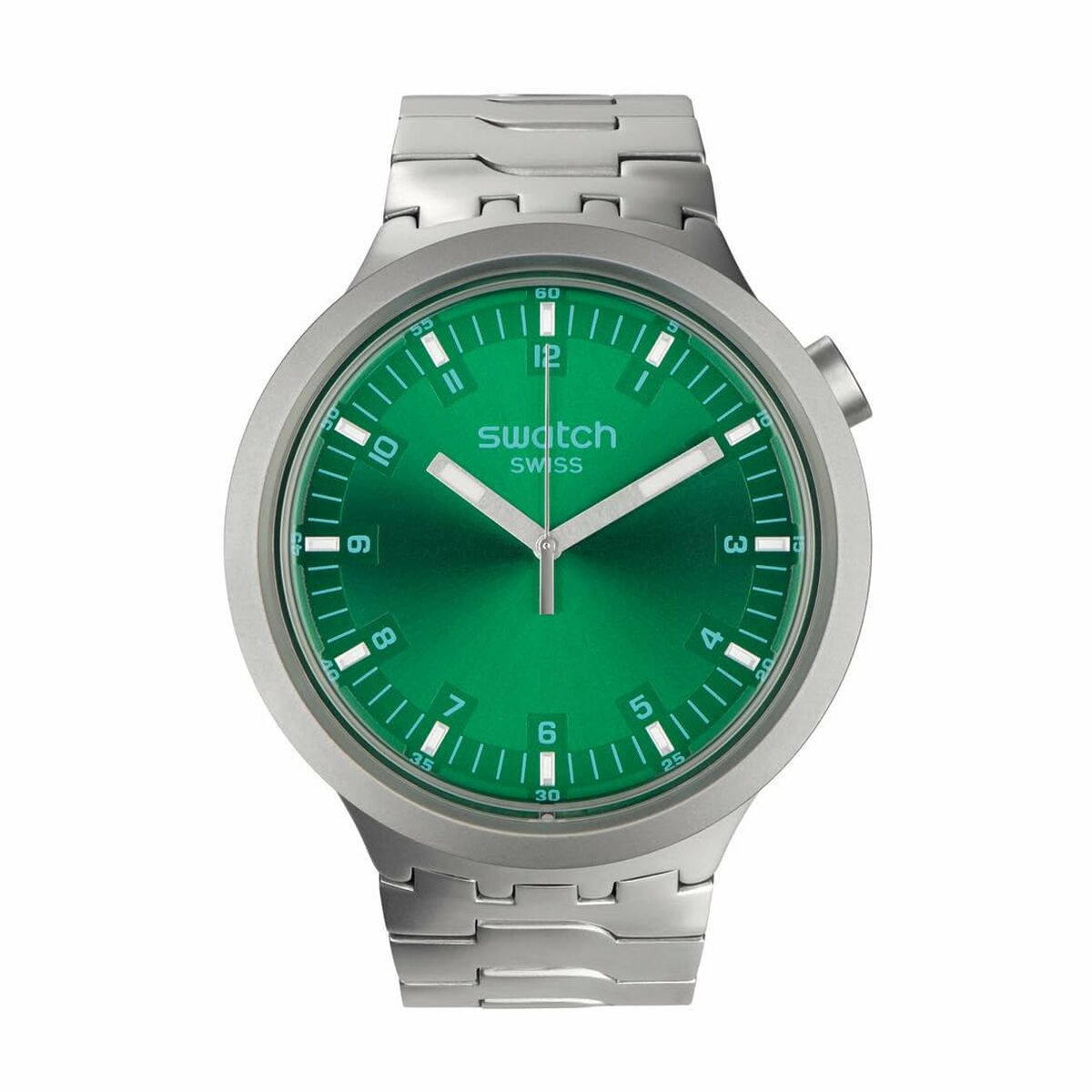 Horloge Heren Swatch SB07S101G Groen Zilverkleurig (Ø 47 mm)