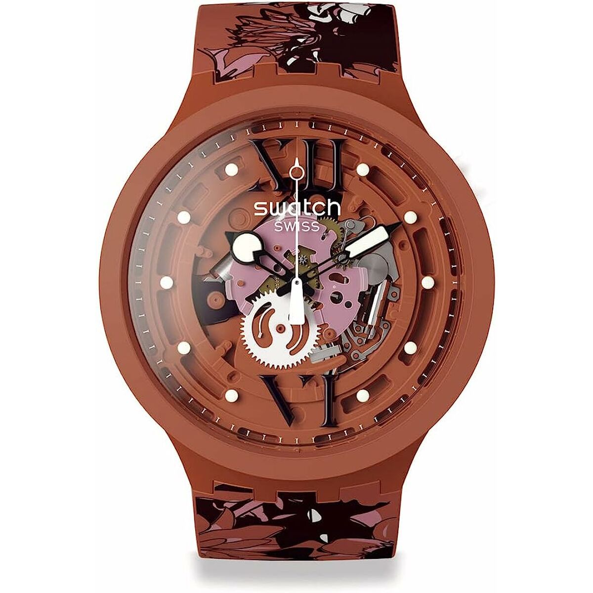 Herre Swatch Camoflower Cotton Ur (Ø 47 mm)