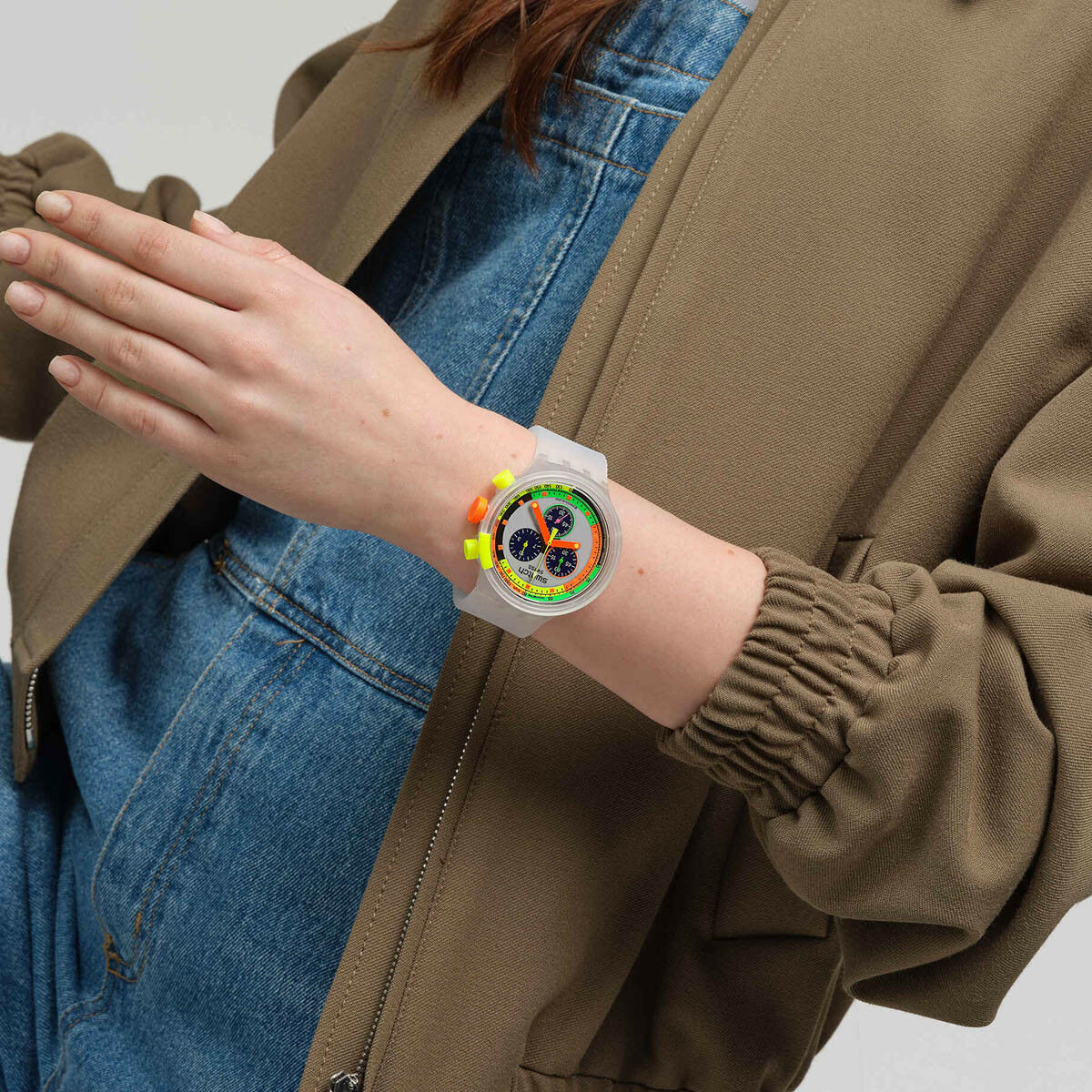 Horloge Uniseks Swatch SB02K100