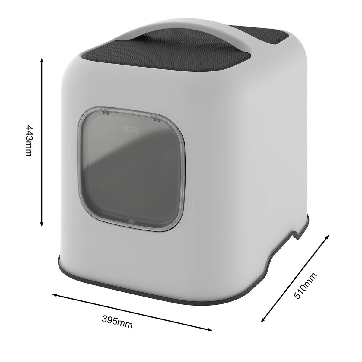 Cat Litter Box Rotho My Pet Biala White Plastic, view 6