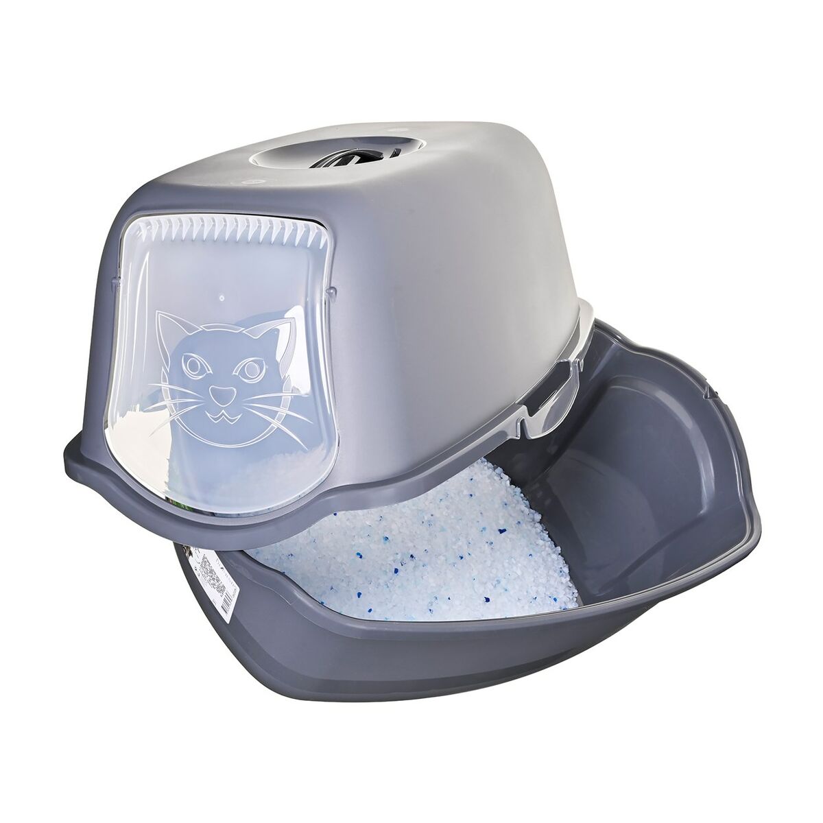 Cat Litter Box Diamentiq BAYA Anthracite Plastic 40 x 38,7 x 55,5 cm, view 2