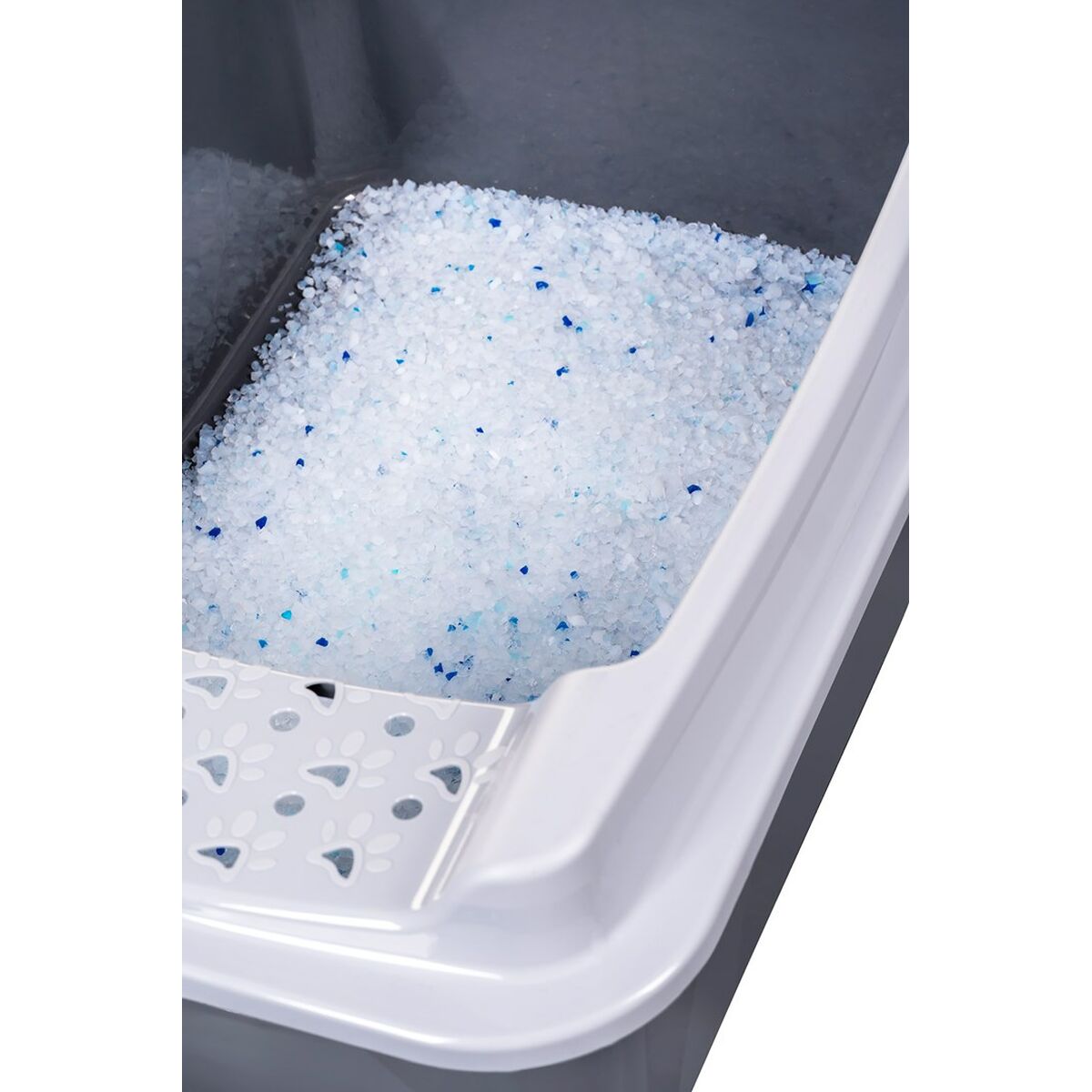 Cat Litter Box Diamentiq Bonita Grey Plastic, view 4