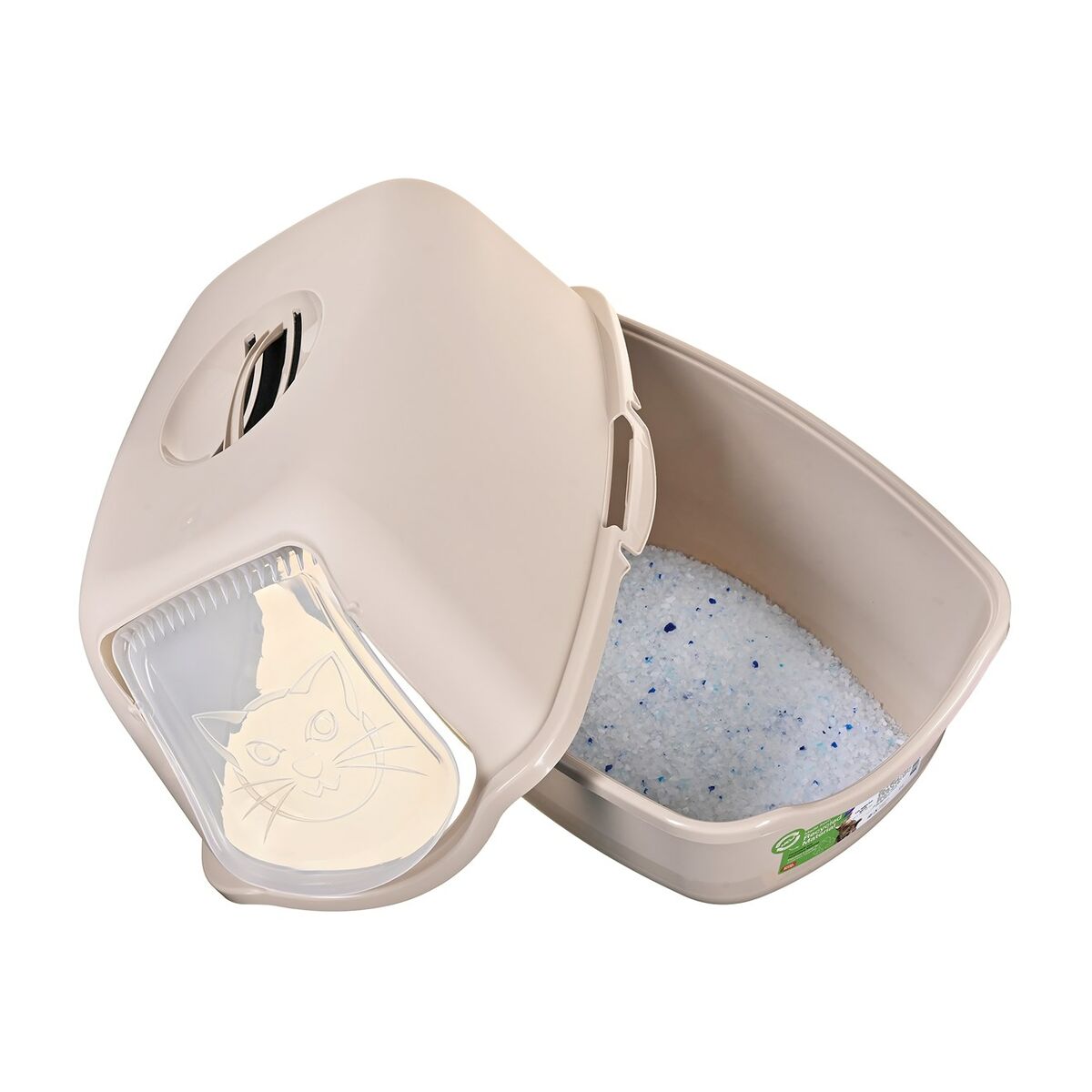 Cat Litter Box Diamentiq BAYA Beige Plastic 40 x 38,7 x 55,5 cm, view 6