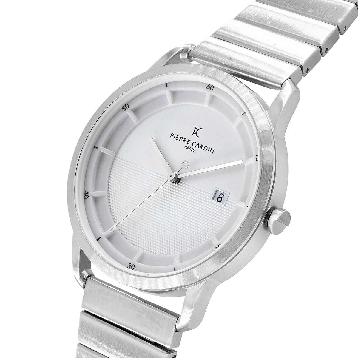 Horloge Heren Pierre Cardin Wit Gouden Zilverkleurig (Ø 43 mm)