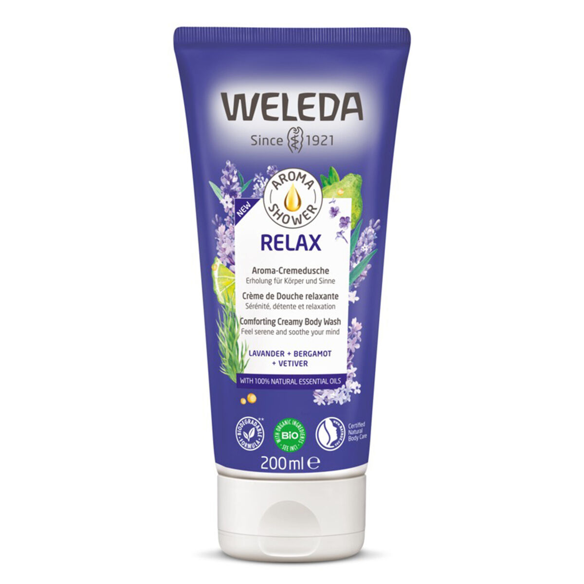 Douchegel Weleda 6756X9 200 ml Ontspannend Lavendel Bergamot