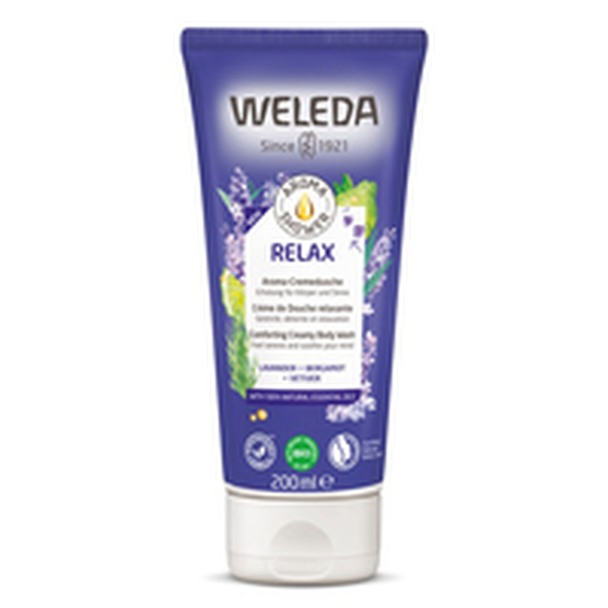 Douchegel Weleda 6756X9 200 ml Ontspannend Lavendel Bergamot