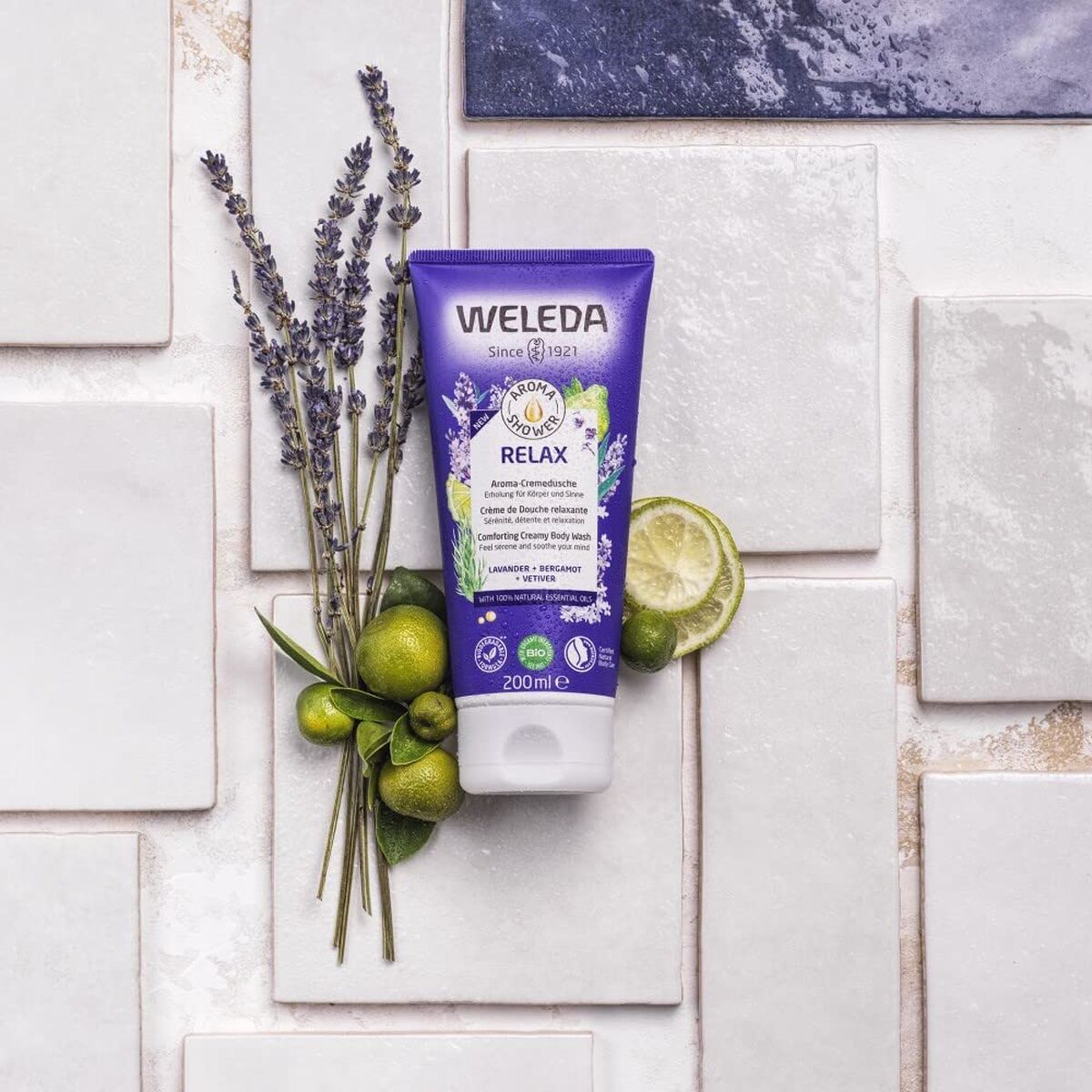 Douchegel Weleda 6756X9 200 ml Ontspannend Lavendel Bergamot