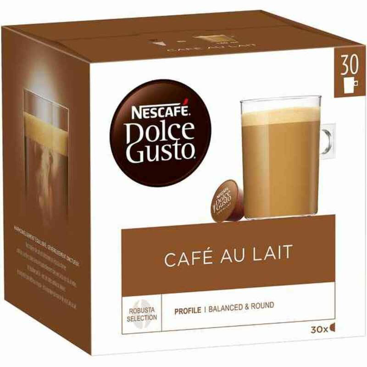 Koffiecapsules Nescafé Dolce Gusto Cafe Au Lait (30 uds)