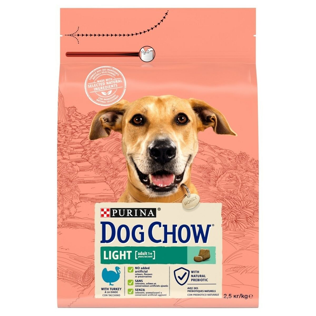 Nourriture Purina Dog chow light Adulte Dinde 2,5 kg