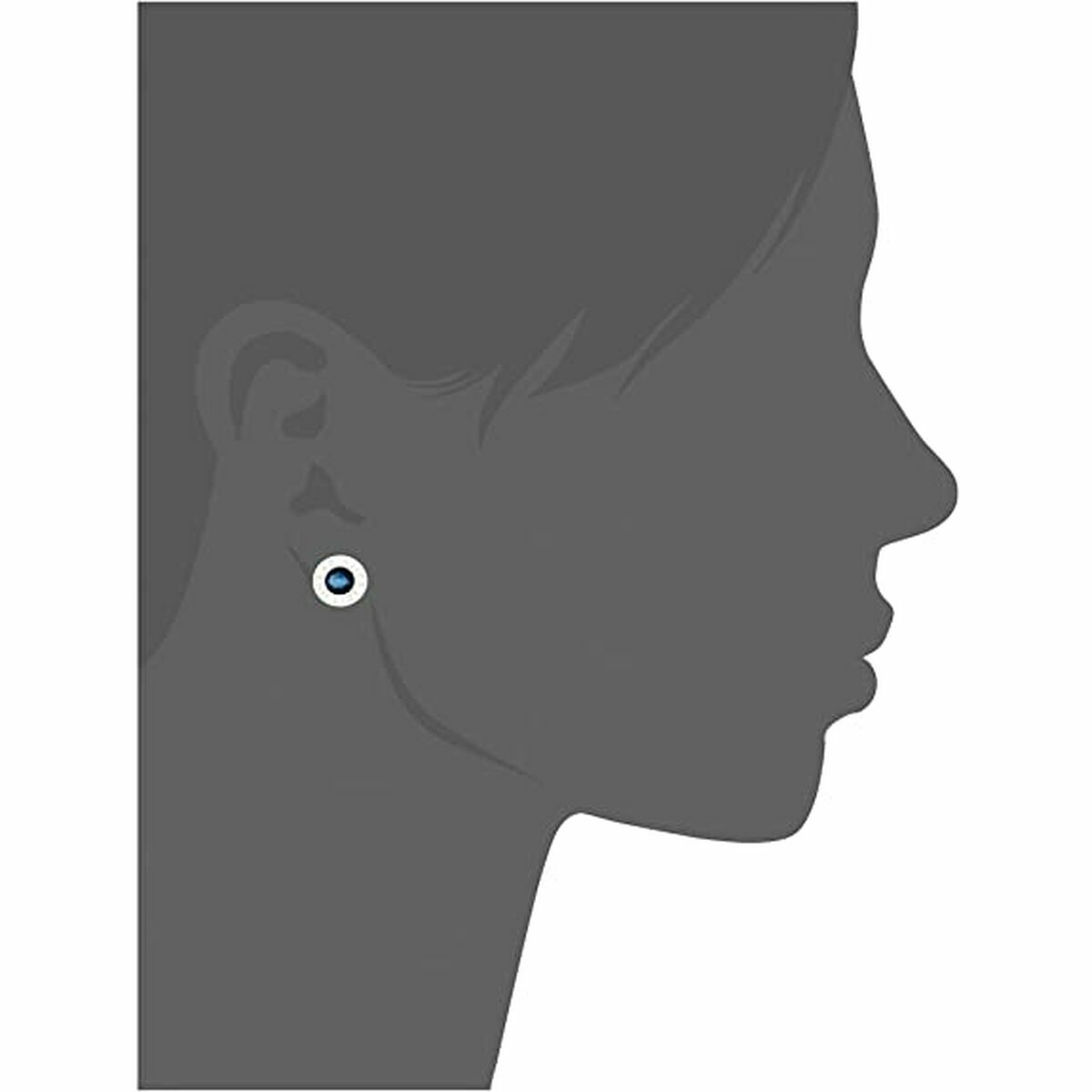 Image secondaire de Boucles d´oreilles Femme Tommy Hilfiger 2700260 Acier inoxydable 1,5 cm Bleu Argenté