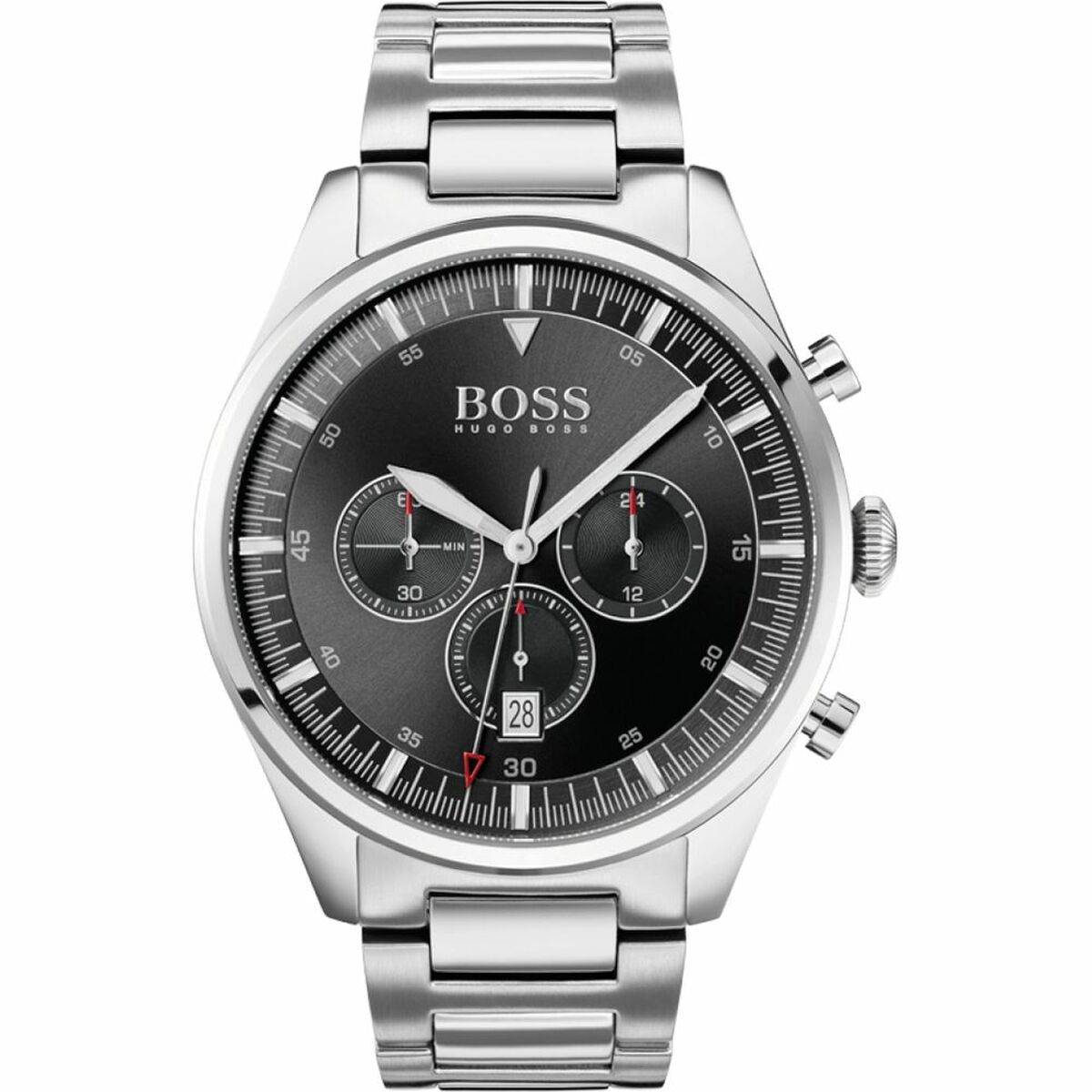 Horloge Heren Hugo Boss Zwart Zilverkleurig (Refurbished B)