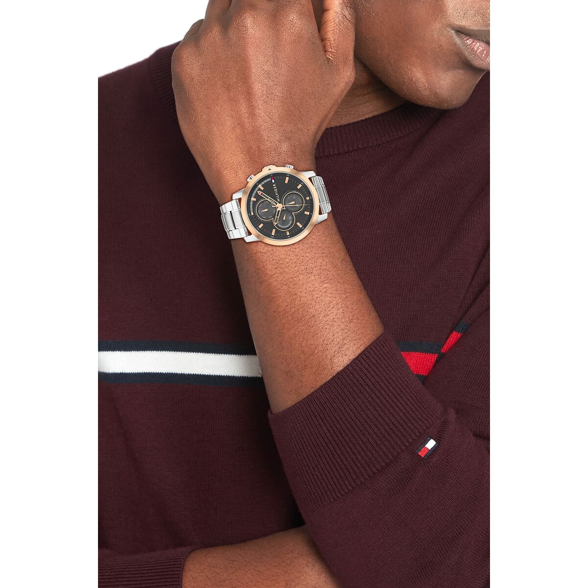 Zegarek Męski Tommy Hilfiger 1792050 Szary Srebrzysty