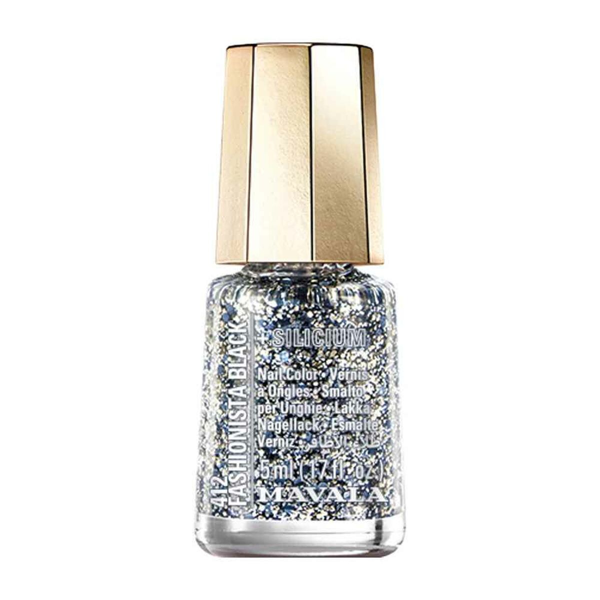 Nail polish Mavala Fashion Black Nº 412 (5 ml)