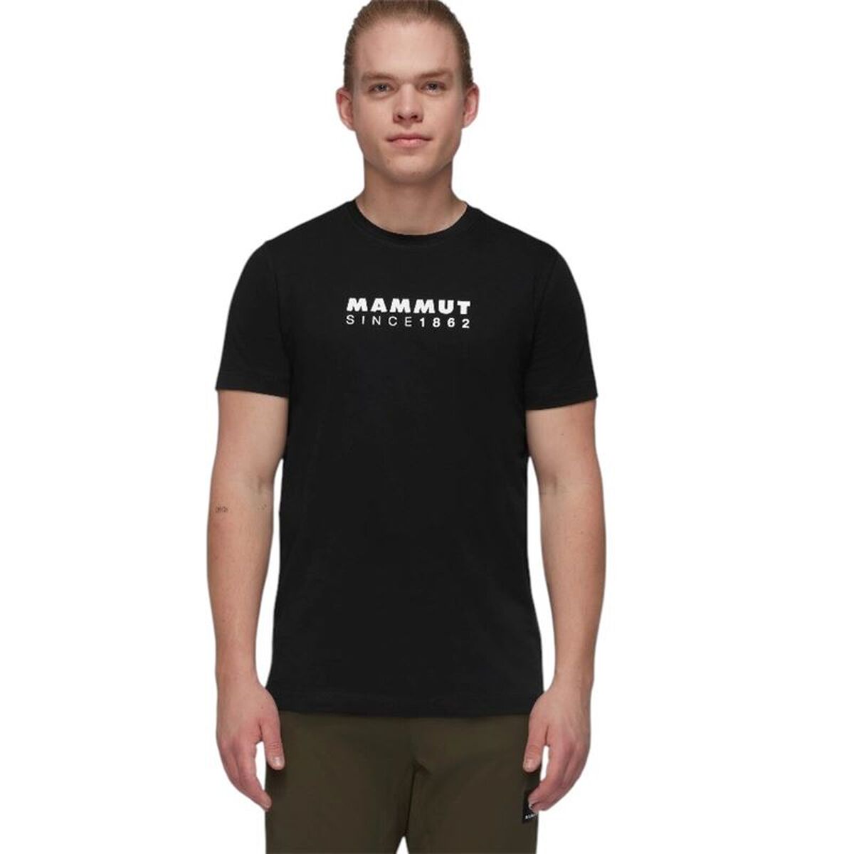 Heren-T-Shirt met Korte Mouwen Mammut Core Zwart