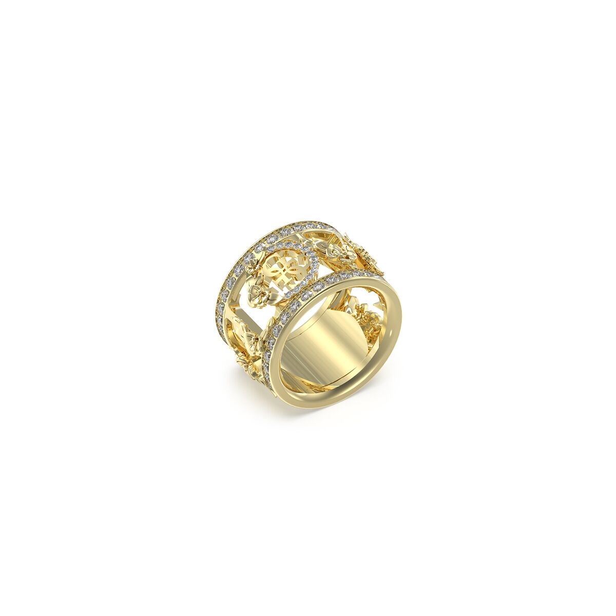 Bague Femme Guess JUBR05037JWYG56 Doré 16