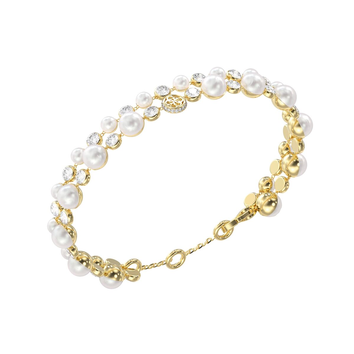 Armband Dames Guess JUBB05577JWYGS Wit