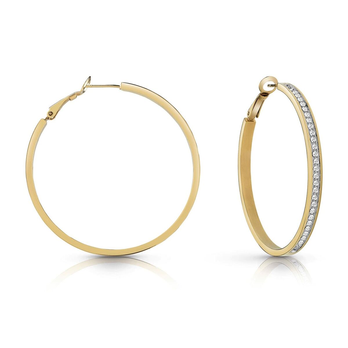 Image secondaire de Boucles d´oreilles Femme Guess JUBE02247JWYGT-U Acier inoxydable 5 cm