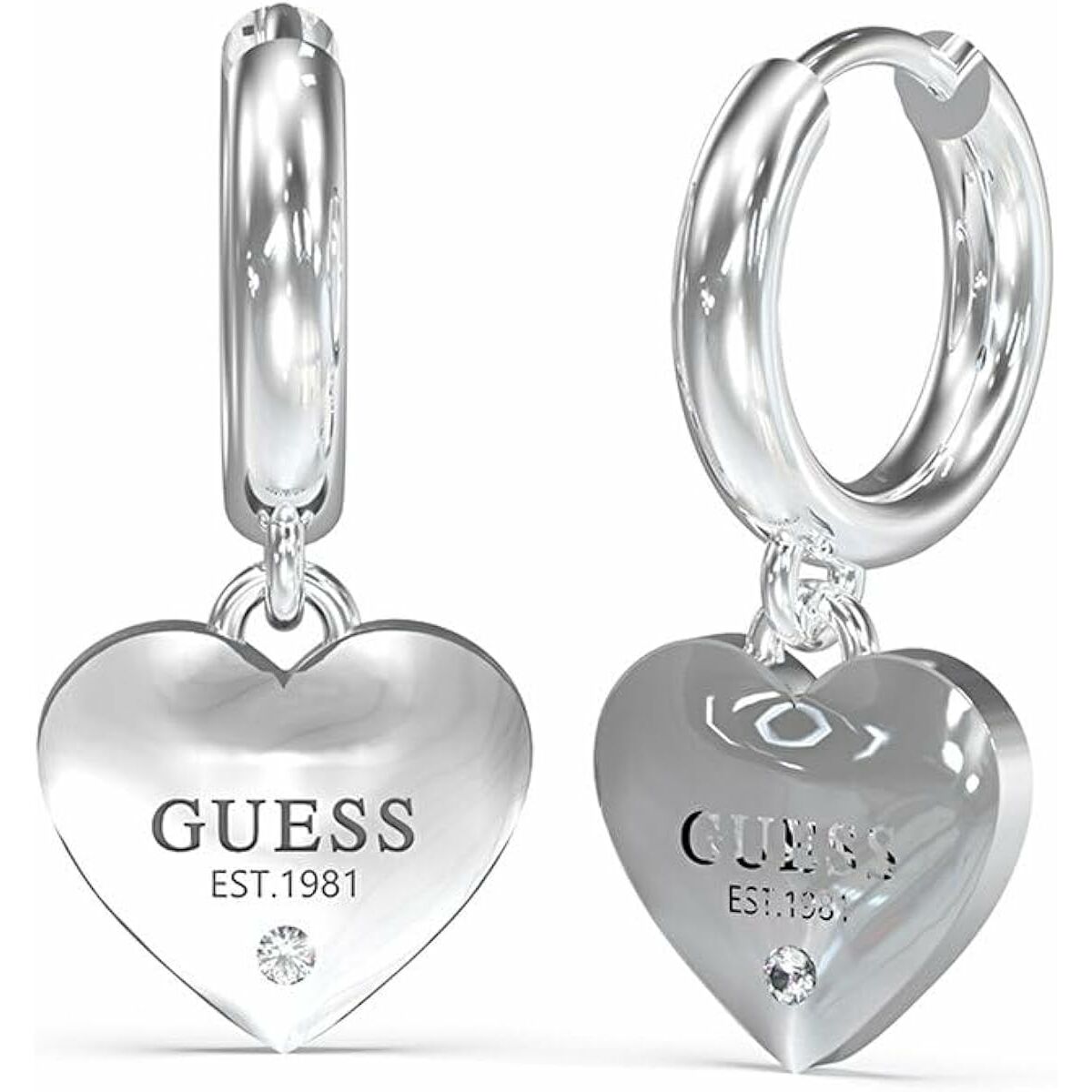 Image secondaire de Boucles d´oreilles Femme Guess JUBE03145JWRHT-U Acier inoxydable 2 cm