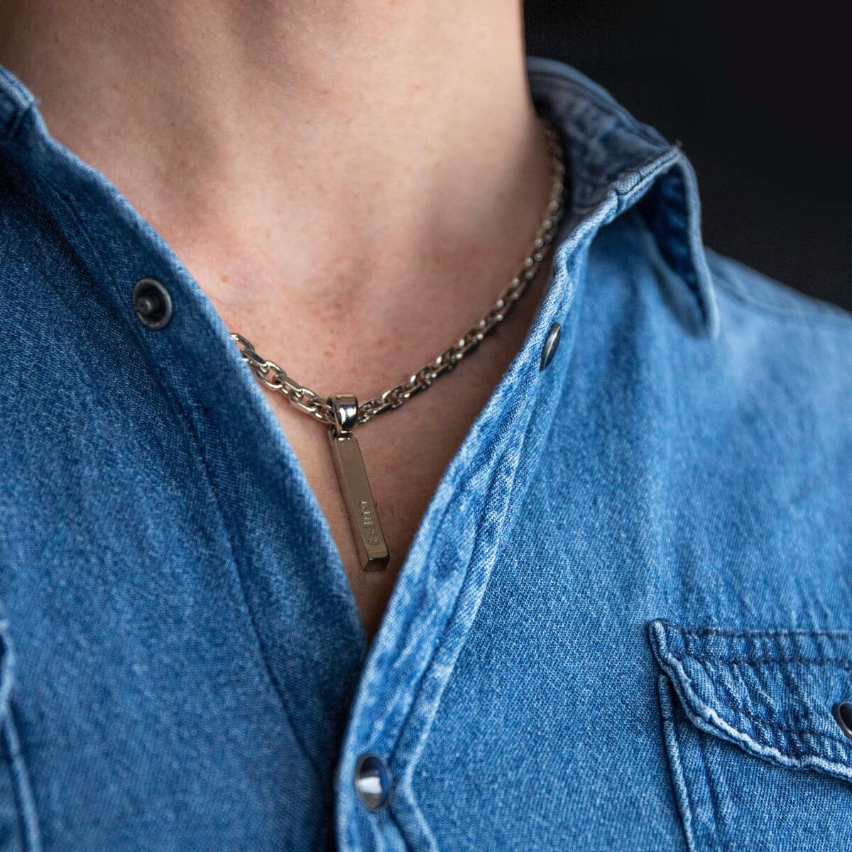 Image secondaire de Collier Homme Guess JUXN03001JWSTT-U