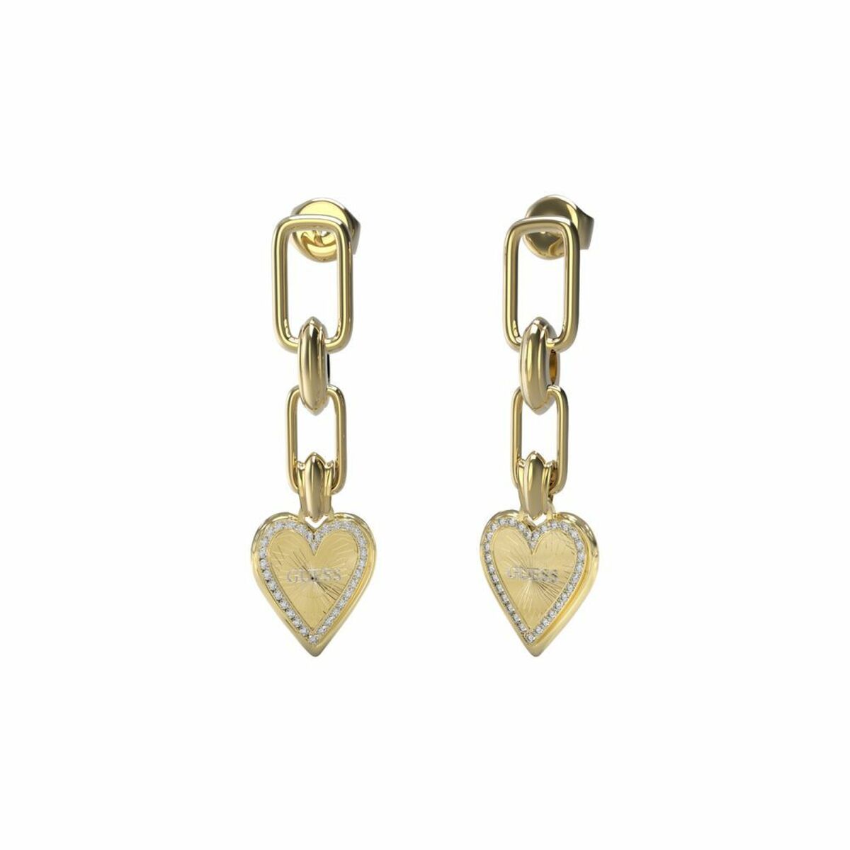 Image secondaire de Boucles d´oreilles Femme Guess JUBE03236JWYGT-U Acier inoxydable 3 cm