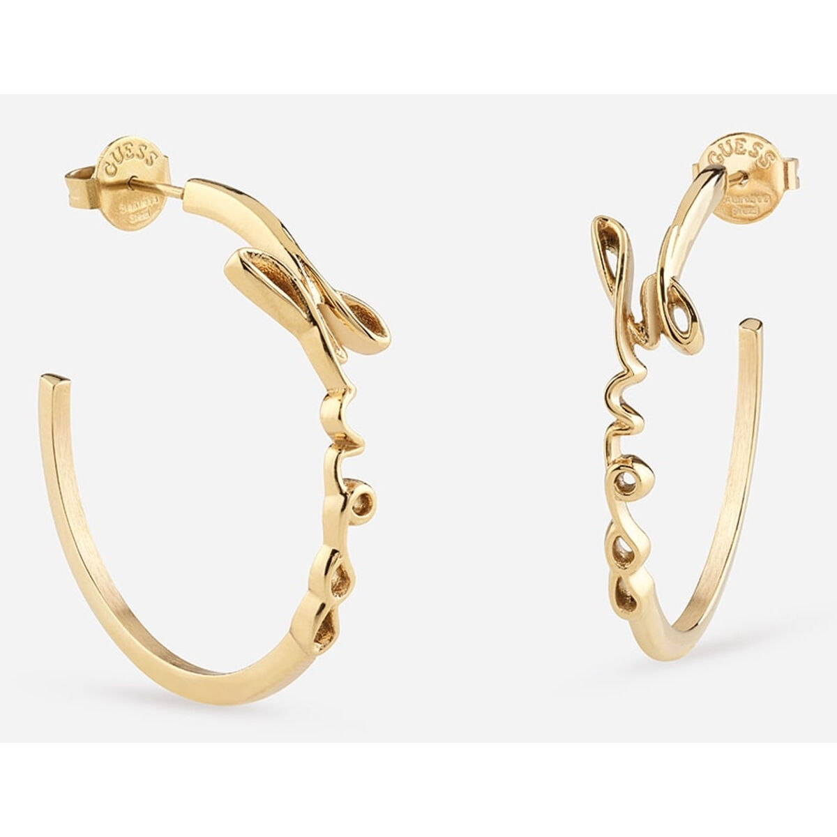 Image secondaire de Boucles d´oreilles Femme Guess JUBE03312JWYGT-U Acier inoxydable 6 cm