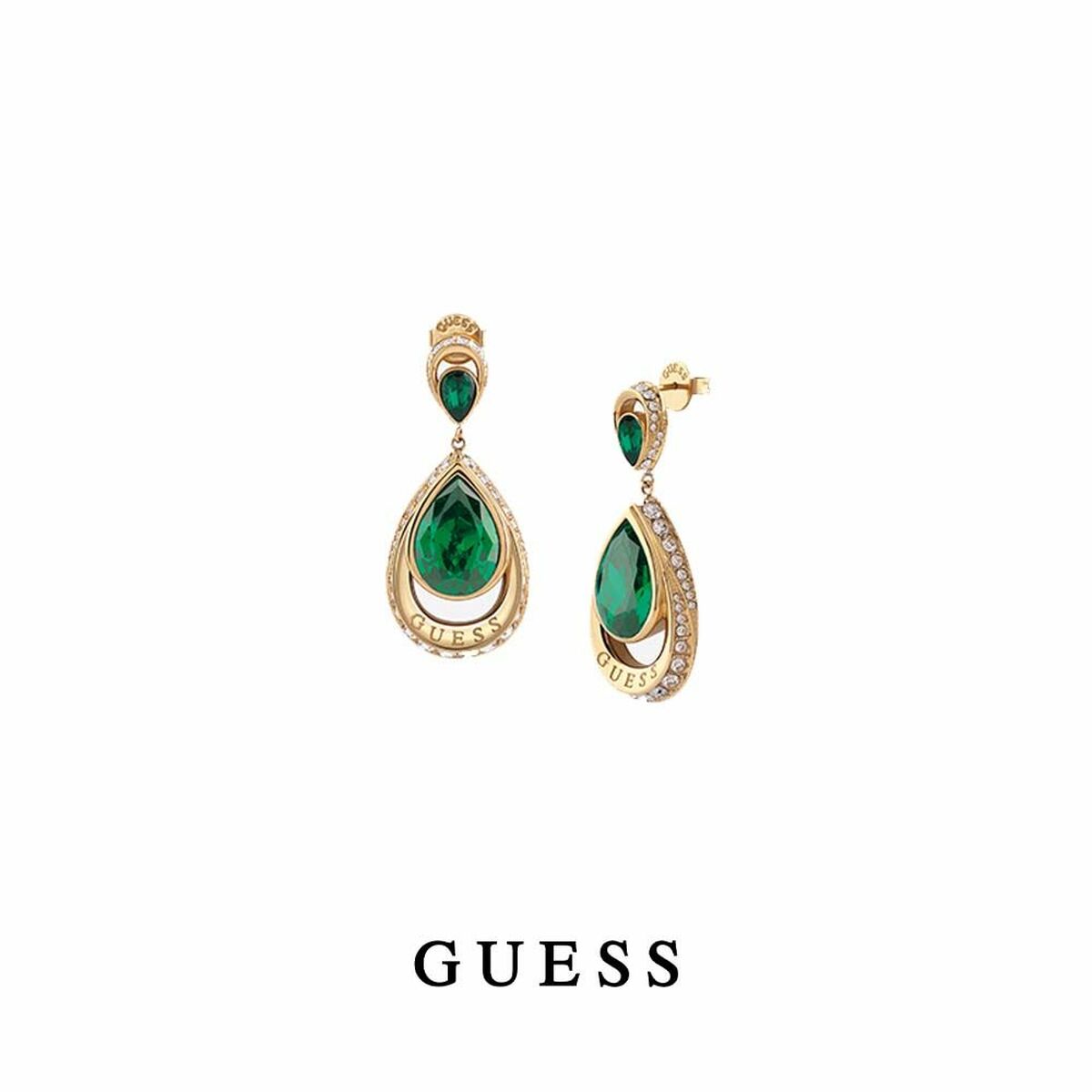 Boucles d´oreilles Femme Guess JUBE03383JWYGT-U Acier inoxydable 3 cm