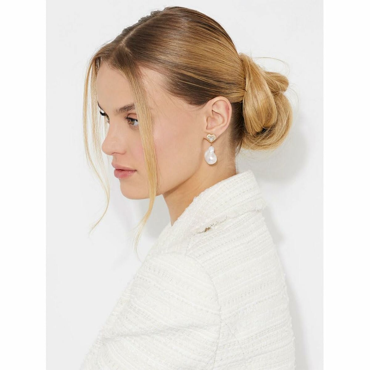 Kolczyki Damskie Guess JUBE04022JWYGWHT-U Stal